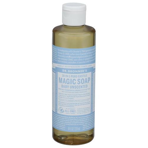 Dr Bronner's, Baby Soap Liquid Castile, 8 Fl Oz