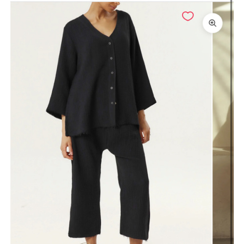 Black MODAL GAUZE NURSING SET