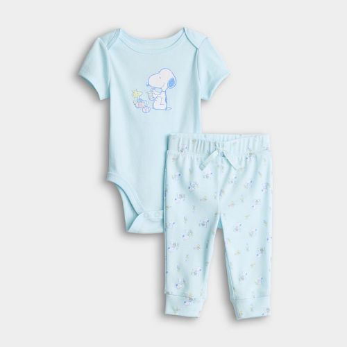 Baby Jumping Beans® Peanuts 2-Piece Short Sleeve Bodysuit & Pants Set