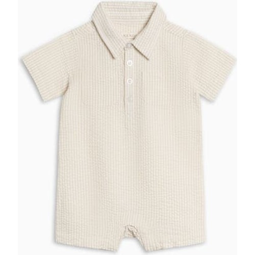 Organic Mato Seesucker Romper, 0-3M
