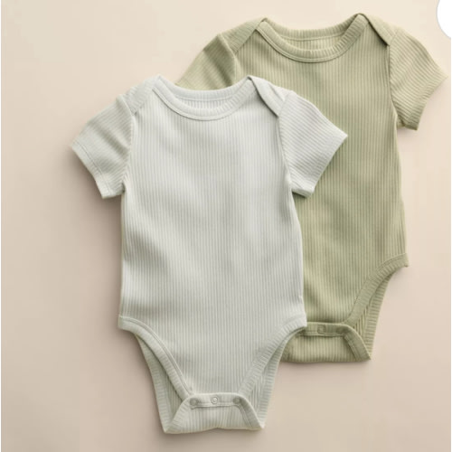 Baby Little Co. By Lauren Conrad 2-Pack Short Sleeve Bodysuits