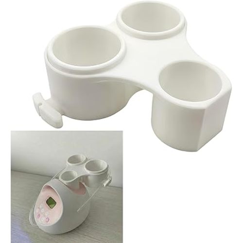 Bottle and Hose Holder Designed Exclusively for Spectra S2 - Organizer Station to Prevent Spilled Milk & Tangled Tubes, Must-Have Pumping Accessory for New Moms (White)