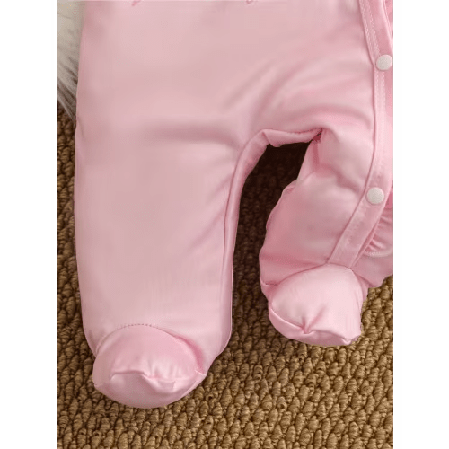 3pcs soft pink clothing playwear set clothing snap closure - Temu