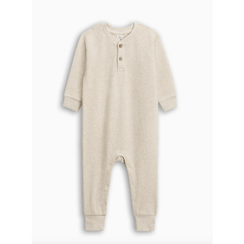 Crosby Waffle Knit Henley Romper