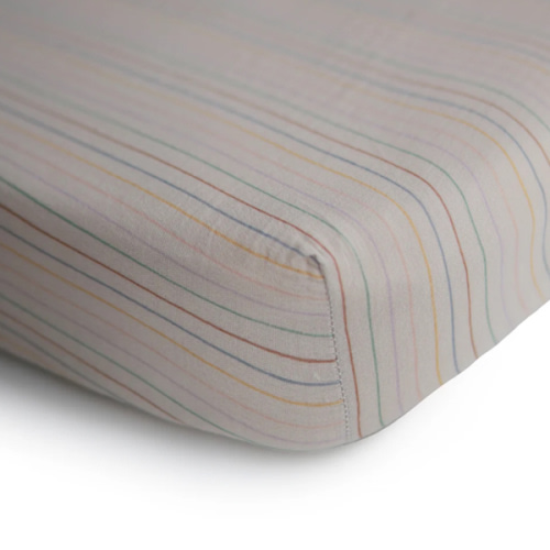 Mushie Extra Soft Muslin Crib Sheet