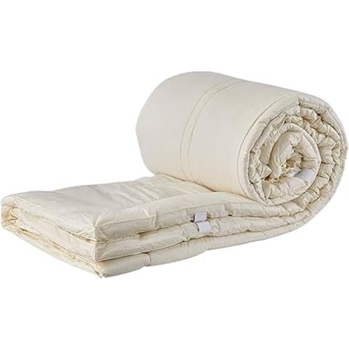 Sleep & Beyond myPad 100% Washable Wool Mattress Pad 0.5 inch Thick Luxurious Comfort - Wool Fibers - Chemical -Free - All -Season Bedding Solution Long -Lasting - Crib 28x52 inch