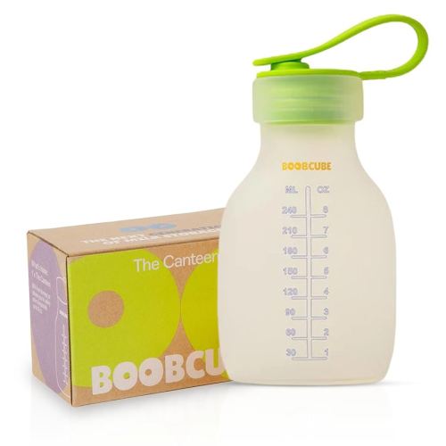 Silicone Breastmilk Canteen – 8oz Reusable Pump-Compatible Milk Collector, Leak-Proof & BPA-Free – Sustainable Breastmilk Storage Jar for Spectra, Motif, Ameda Pumps