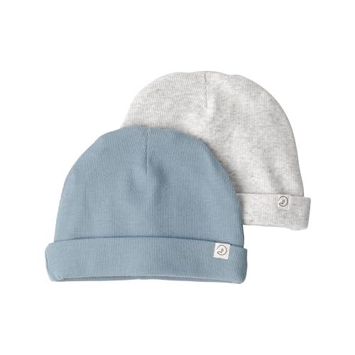Little Planet by Carter's Unisex-Baby 2-Pack Caps Made with Organic Cotton