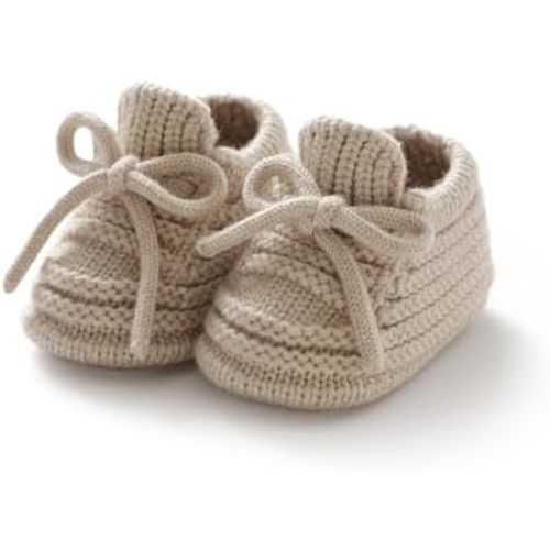 Neiwech Baby Booties Newborn Cozy Soft Warm Knitted Crib Shoes for Infants Boys Gilrs