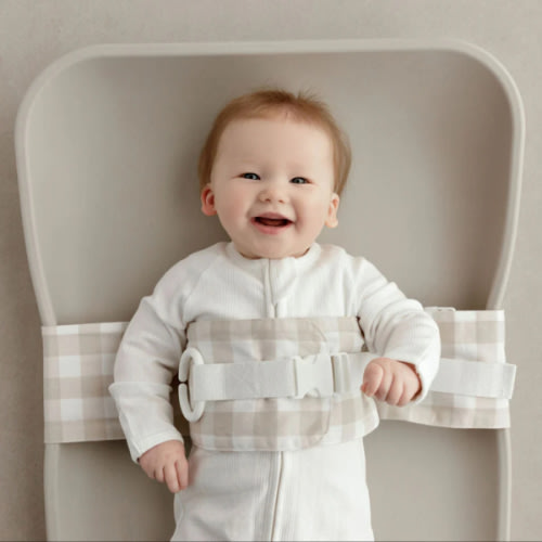 WriggleBum Harness - Oatmeal Afternoon – WriggleBum Nappy Change Harness