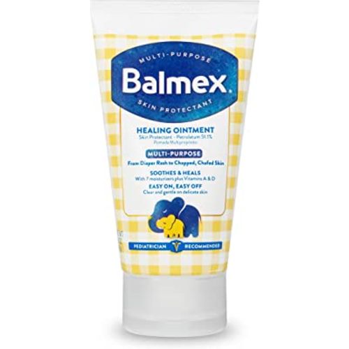 Balmex Multi-Purpose Healing Ointment & Skin Protectant for Diaper Rash and Chafing, with Petrolatum, 7 Moisturizers and Vitamins A&D, Pediatrician Recommended and Paraben-Free, 3.5oz