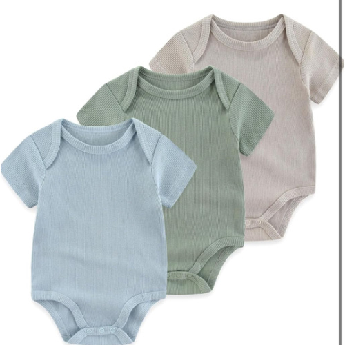 Ruliby Baby Bodysuit Boy Girl Clothes Soft Newborn Infant Outfit Short Sleeve Romper