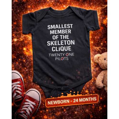 Twenty One Pilots Baby Bodysuit | Smallest Member of the Skeleton Clique