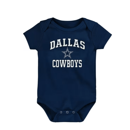 Cowboys Dallas Cowboys NAVY Baby #1 Designed One Piece - 41025203