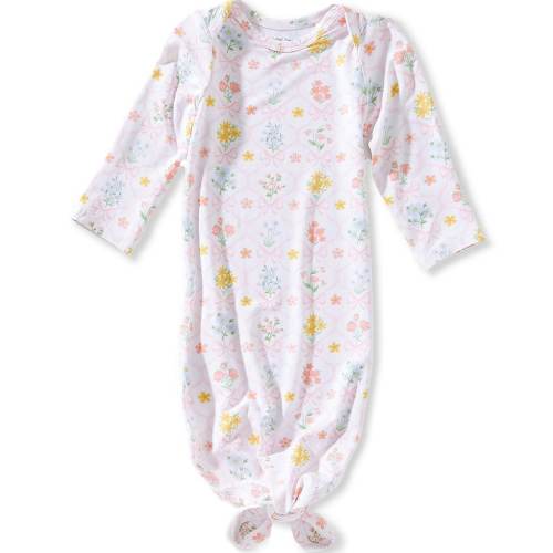 Angel Dear Baby Girls Bamboo Spring Blooms Bow Trellis Knot Gown