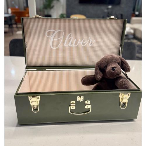 Personalized Baby Keepsake Trunk | Custom Name Memory Chest