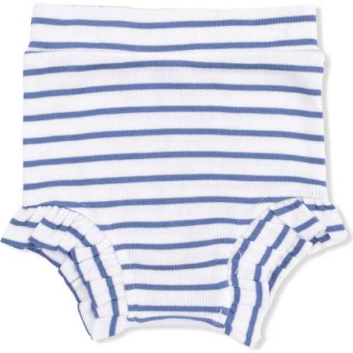 Tank Top & High Waisted Short, Navy Stripe - Angel Dear | Maisonette