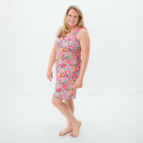 Butterfly Blooms Women's Sleeveless Nightgown