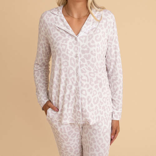 Laurel Leopard Women's Luxe Pajama Pant Set