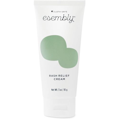 Esembly Rash Relief Cream, Organic and Cloth Friendly Zinc Oxide Barrier Cream, Soothes and Heals Diaper Rash, Natural Aid for Baby Bottom Discomfort, 3oz