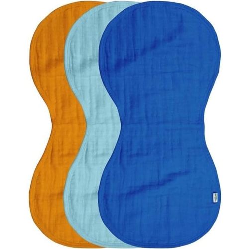 Green Sprouts Organic Cotton Muslin Burp Cloths (3pk)- Set-11" x 22"