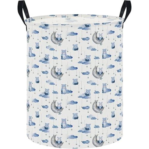 NTAOHAMPER Goody Bear Laundry Hamper,Laundry Basket,Baby Nursery Hamper,Waterproof Storage Bin,Clothes Organizer Basket,Room Decor(Goody Bear）