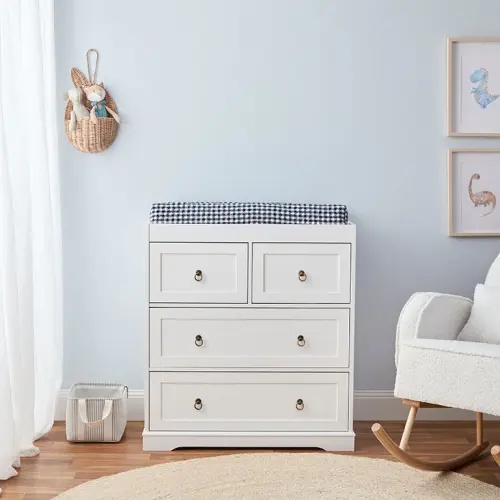Hamptons Change Table - White