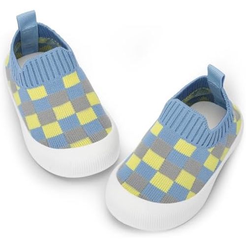 BACSAC Baby Toddler Unisex Infant Shoes Boys Girls Beige Mesh Breathable Non-Slip Soles 6-36 Months