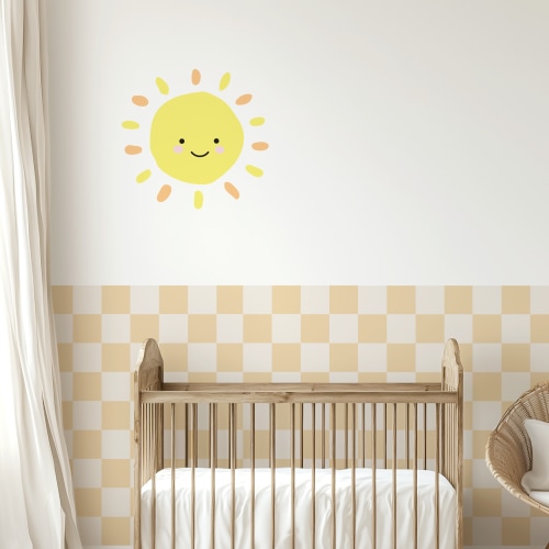 Sunny Face Short Ray Wall Decal