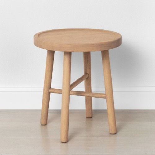 Shaker Accent Table or Stool - Hearth & Hand™ with Magnolia, Color: Natural  - Out of Stock