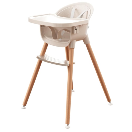 Fodoss 3-in-1 Wooden High Chair for Babies and Toddlers,Convertible Easy Clean Infant Highchair,Modern Design Silla para Comer De Bebe