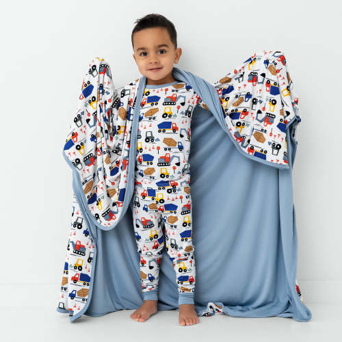Construction Large Cloud Blanket - Little Sleepies