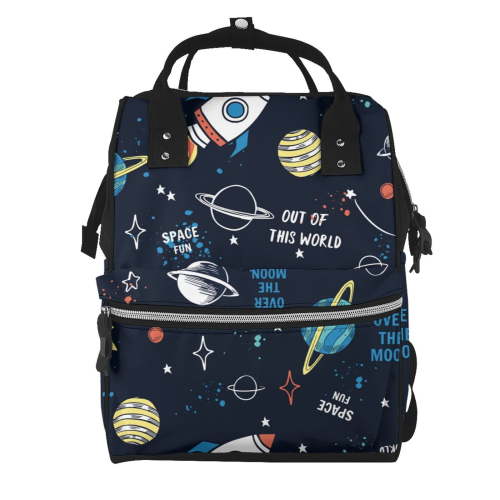 Defioc Space for Baby Diaper Bag Backpack - Baby Bag for Boys & Girls - Diaper Backpack - Large Travel Diaper Bags- Baby Registry Search & Shower Gifts