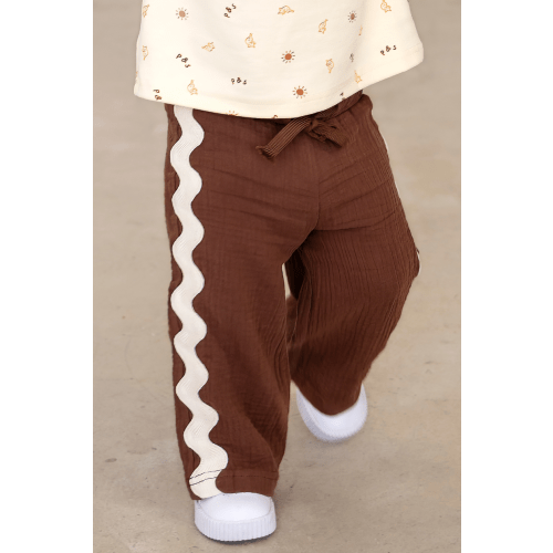 Squiggle Pant ✿ Chocolate Crinkle – Poss & Soss