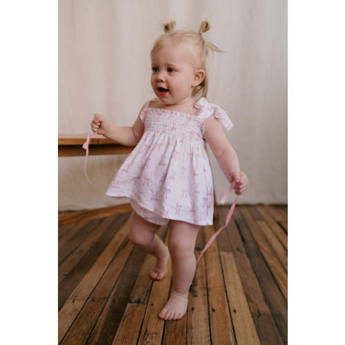 Bloomer Set | Pink Bows – Little and Fern