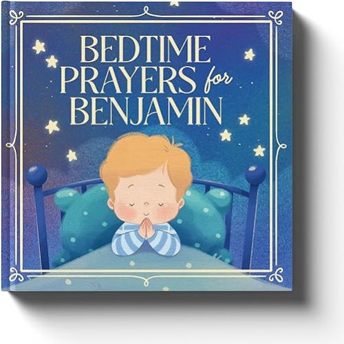 Bedtime Prayers - New Baby Baptism & Christening Gift - Personalized Children's Book