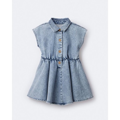 Toddler Girl Avenue Twirl™ Dress in Denim - Blue - Otter Avenue | Carter's