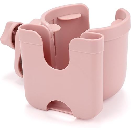 Accmor Stroller Cup Holder with Phone Holder, Bike Cup Holder, Universal Cup Holder for Uppababy Nuna Doona Strollers, 2-in-1 Cup Phone Holder for Stroller, Bike, Wheelchair, Walker, Scooter