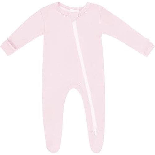 Baby Zipper Footies Pajamas, One-Piece Zip Front Jumpsuit for Boys Girls, Newborn to 24 Months