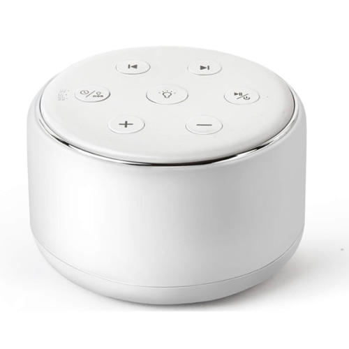 FamiSym White Noise Sound Machine Baby for Sleeping with Night Light – 34 Soothing Sounds, Rechargeable White Noise Machine for Kids Adults, Portable Lullaby Sleep Machine Baby Soother Home Travel