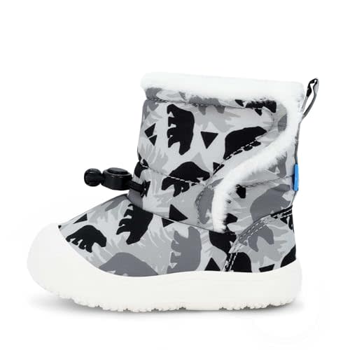 JAN & JUL Stay-Put Trail Booties for Babies | Insulated Snow Boots, Water Resistant, Faux Fur Lining, Extra Toe Protection, Size Adjustable, Machine Washable