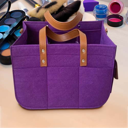 Diaper Caddy Organizer Baby Storage Tote Portable Changing Station Caddy with Removable Inserts - Large Capacity Multi-Compartment Diaper Bag for Nursery, Car Travel, 5.91x12.99x7.09 Inch