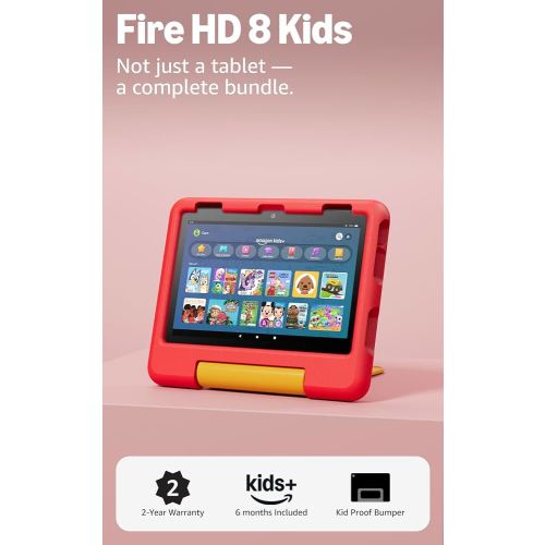 Amazon Fire HD 8 Kids tablet (newest model), ages 3-7. With bright 8" HD screen. Includes ad-free and exclusive content, parental controls and 13-hr battery, 32GB, Disney Pixar Cars