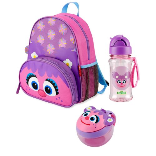 Sesame Street Little Kid Backpack Straw Bottle & Snack Cup Set - Abby Cadabby - Skip Hop | Carter's