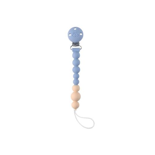 Loulou Lollipop Pacifier Clip Baby Teether OneC - Blue Fog
