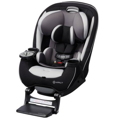 Safety 1st Grow and Go Extend n Ride LX All-in-One Car Seat - Black Pepper: 18.7 lbs, 5 lbs Minimum Rear Facing, Multi-Position Recline, Cup Holder