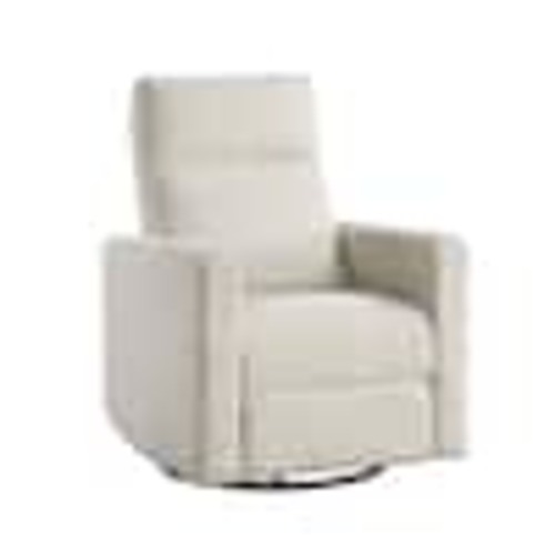 Lazzara Mallory Quartz Finish Chenille Manual Swivel Glider Recliner 9504-1