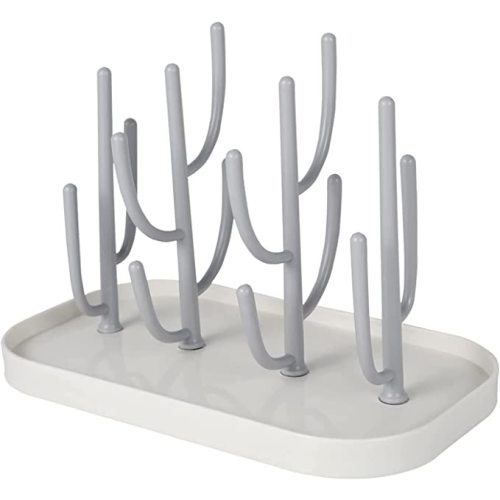 Baby Essentials,Bottle Drying Rack,Baby Bottle Drying Rack,Drying Rack for Kitchen Counter,Detachable Bottle Dryer Holder with Base.for Nipples,Cups,Pump Parts and Accessories(Gray)