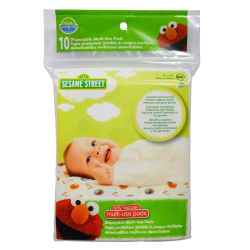 Sassy Neat Solutions Sesame Street Multi-Use Pads - 10 Count