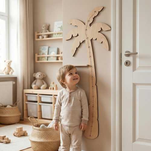 Palm tree growth chart, Palm tree height chart, Palm tree nursery art,Nursery growth chart sign,Wooden height chart ocean,Height chart ruler